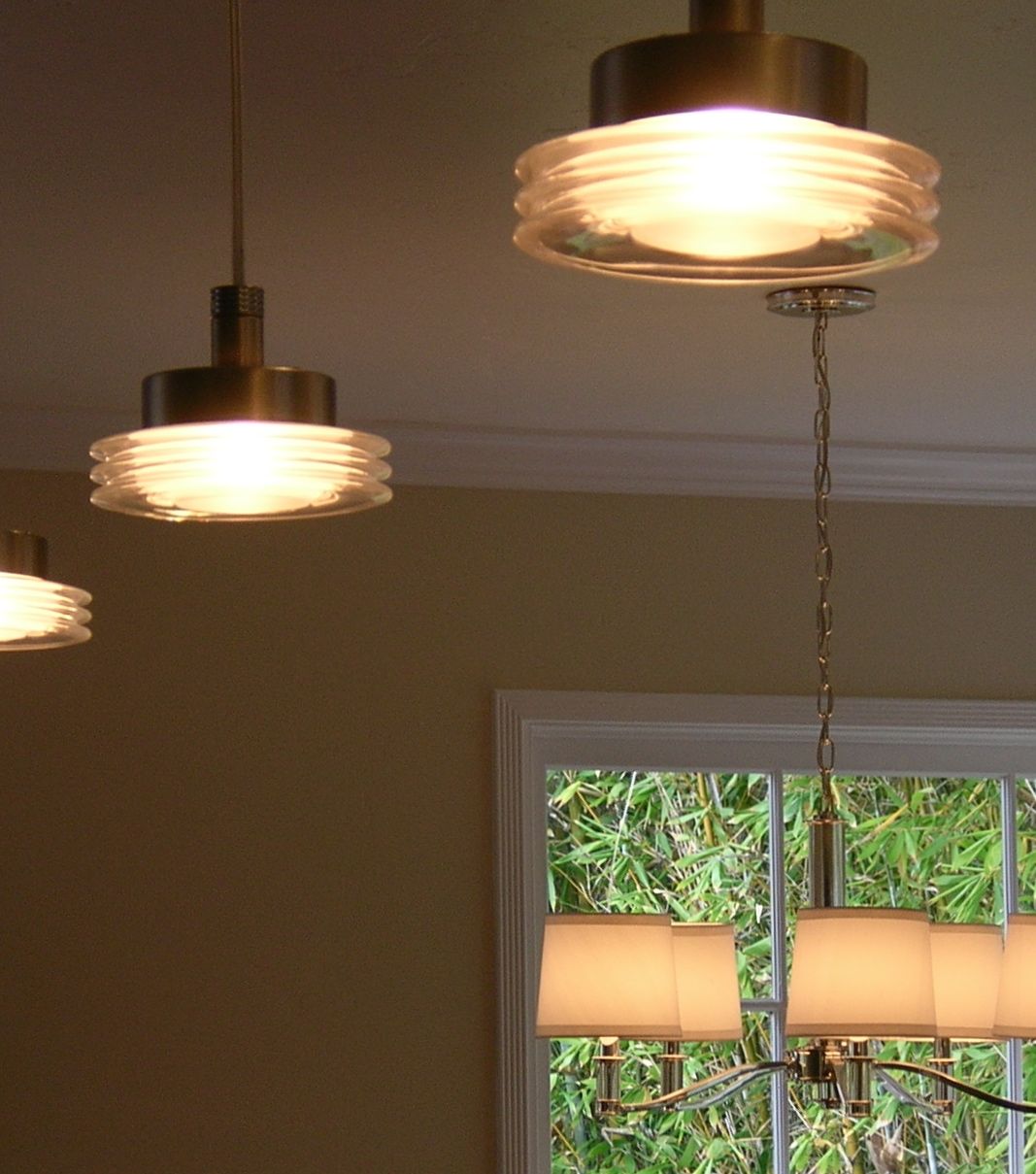 kitchen_lighting_includes_flush_mount_recessed_retro_looking_mini_pendants_and_elegant_chandelier_3
